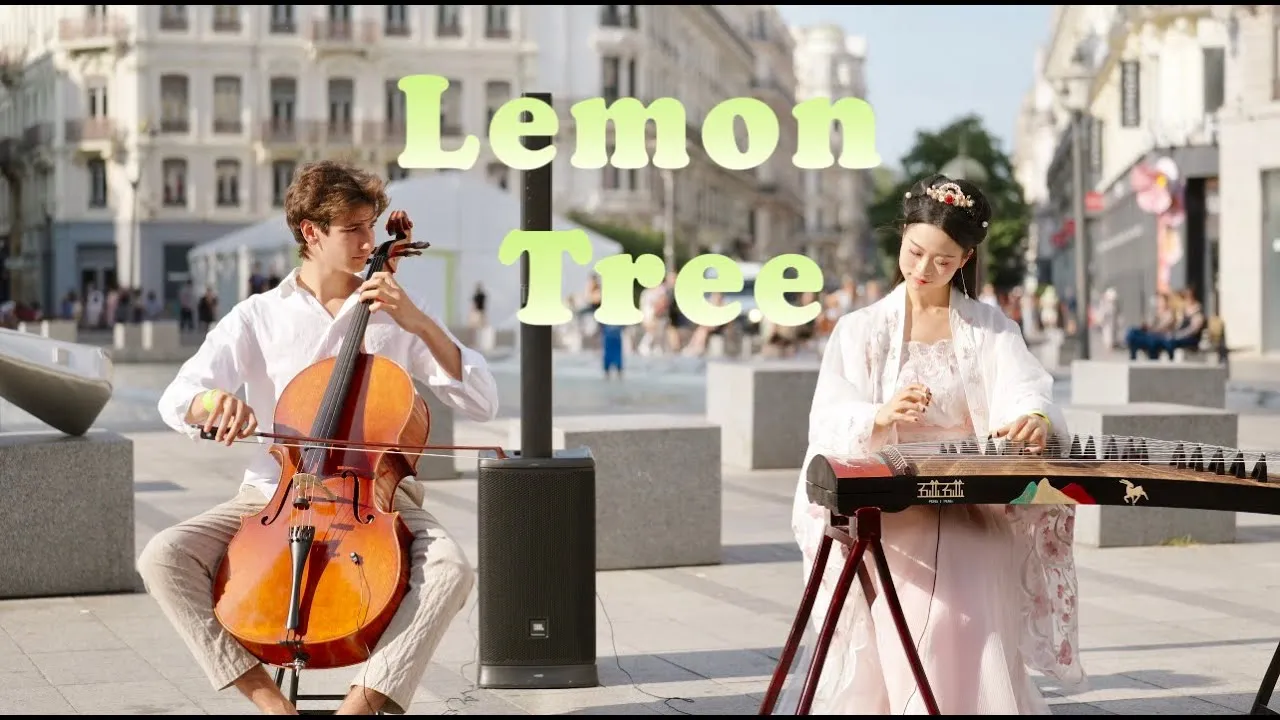 When a Chinese Guzheng and a Western Cello Meet on 'Lemon Tree'